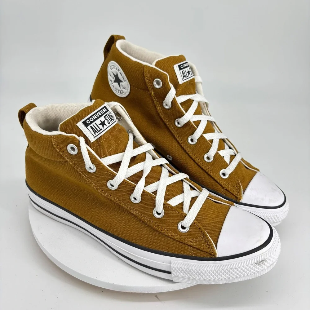 Converse Chuck Taylor CTAS Street Mid‎ Dark Wheat  Mens Sz 11 Sneakers Classic